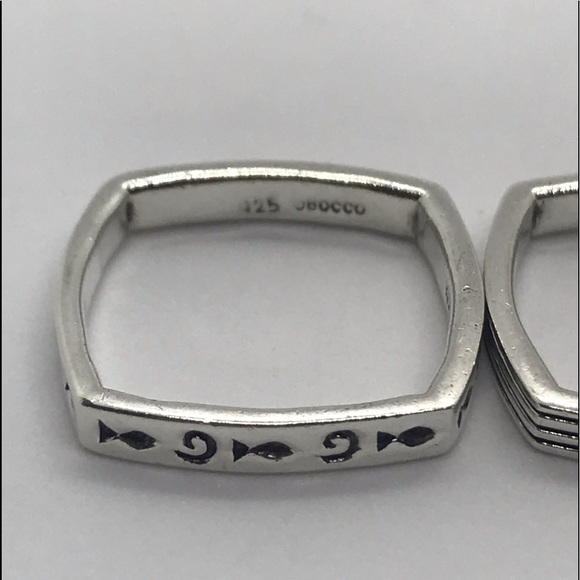 925 sterling silver OBOCCO trio stackable ring ✨ - Picture 5 of 8